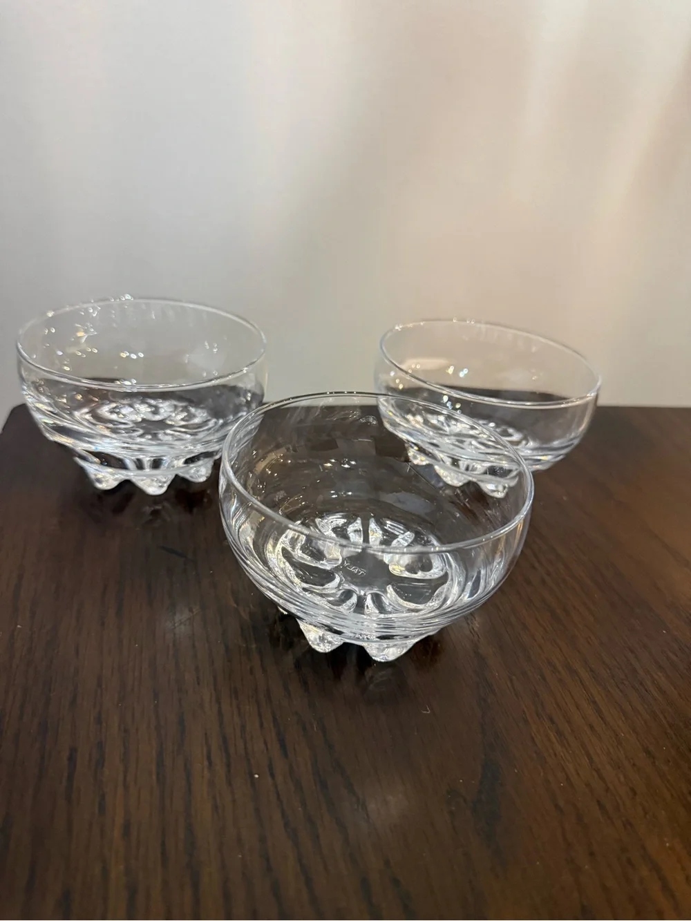 Share Set of 3 Bormioli Rocco Galassia Sundae Dessert Gelato Glass Bowls Italy